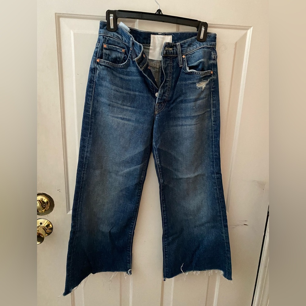 Mother Jeans- Size 26. The Tomcat Roller Chew. High rise, wide leg, cropped.